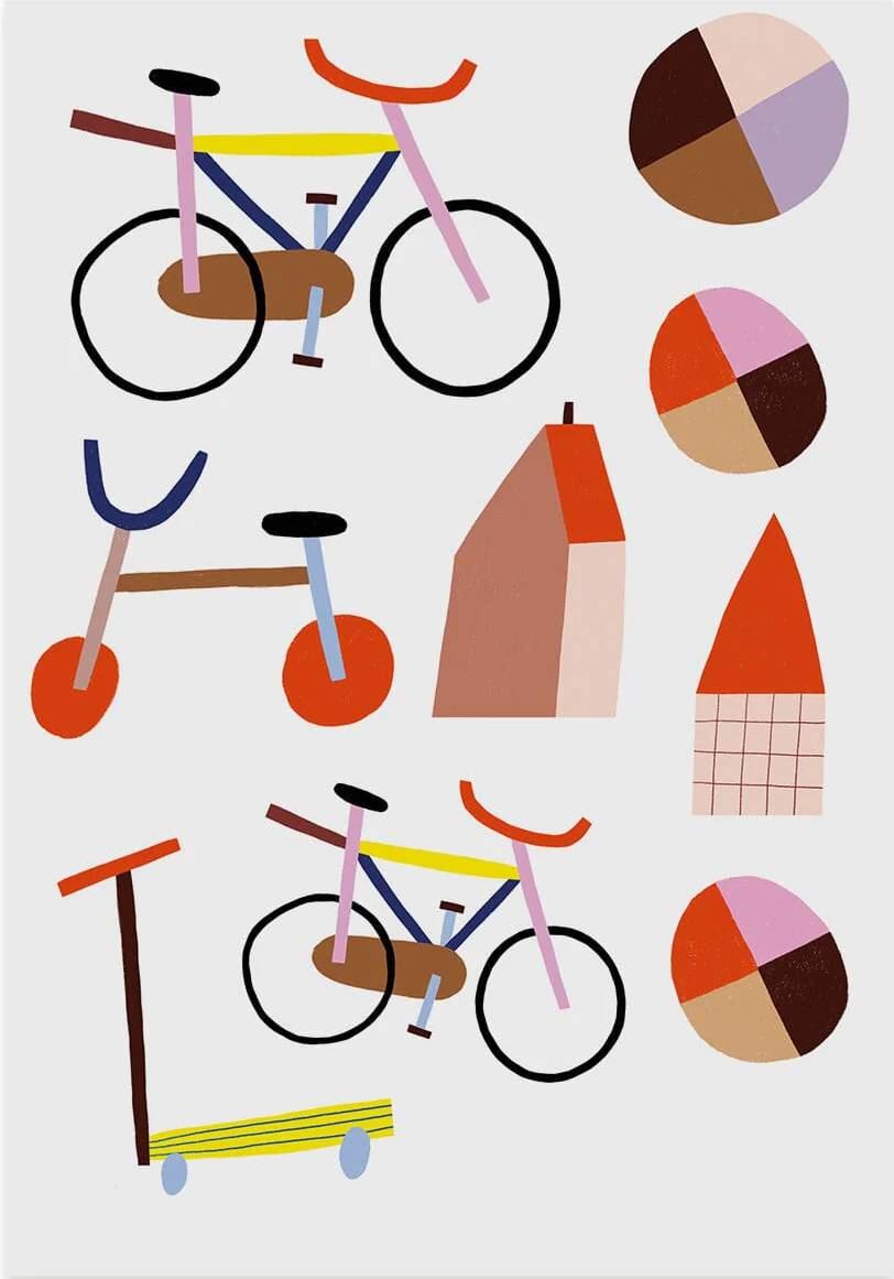 Bügelbilder Fahrrad by Anna Katharina Jansen