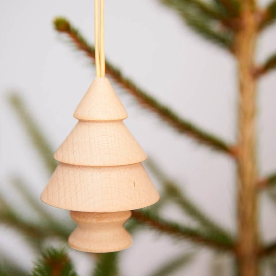 Wooden Christmas Tree No.6 Pastel Pink