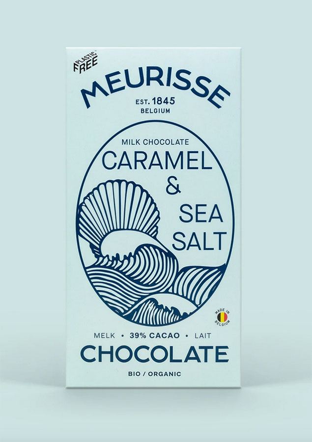 Milk Chocolate (39%) Caramel and Seasalt