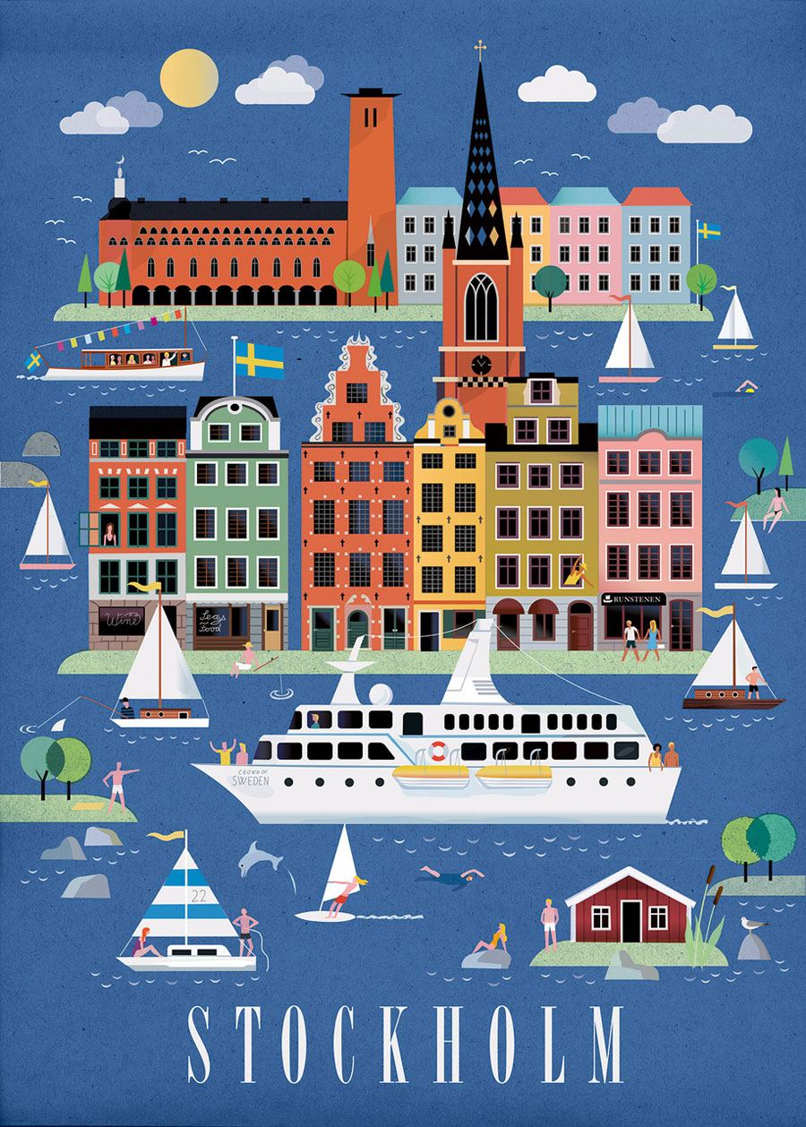 Stockholm Poster (50 x 70 cm)