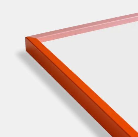 Holzrahmen Orange/Pink 50x70cm