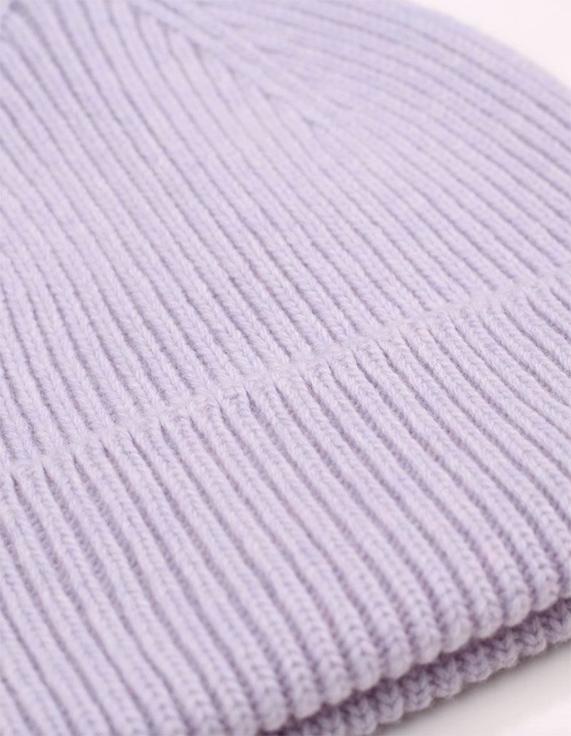 Merino Wool Beanie Soft Lavender