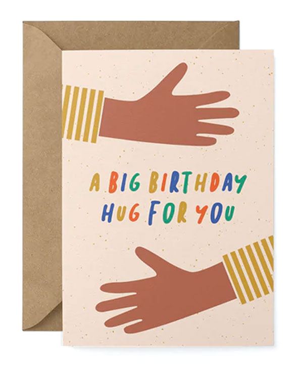 A Big Birthday Hug Klappkarte
