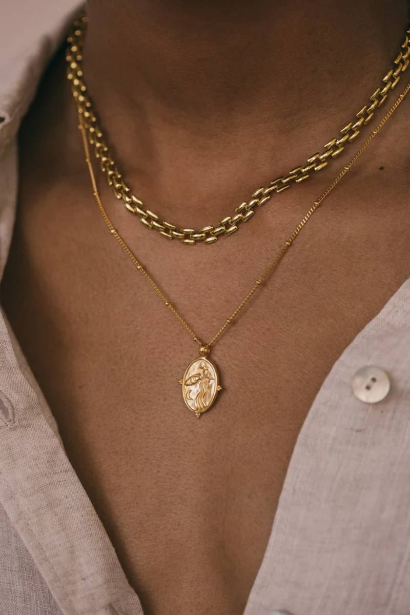Iconic Chain Halskette Gold (40cm)