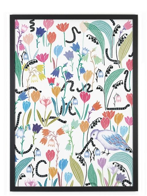 Flowers / Worms Poster (50x70cm)