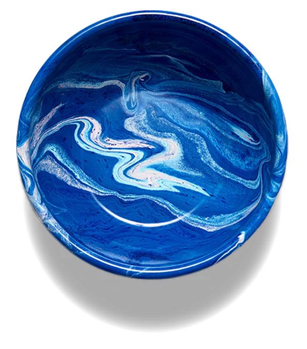 New Marble Bowl Cobalt ∅16cm
