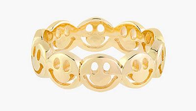 Smiley Ring Gold Plated