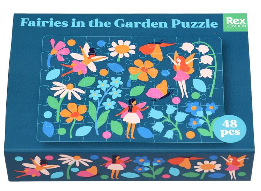 Mini-Puzzle Fairies in the Garden
