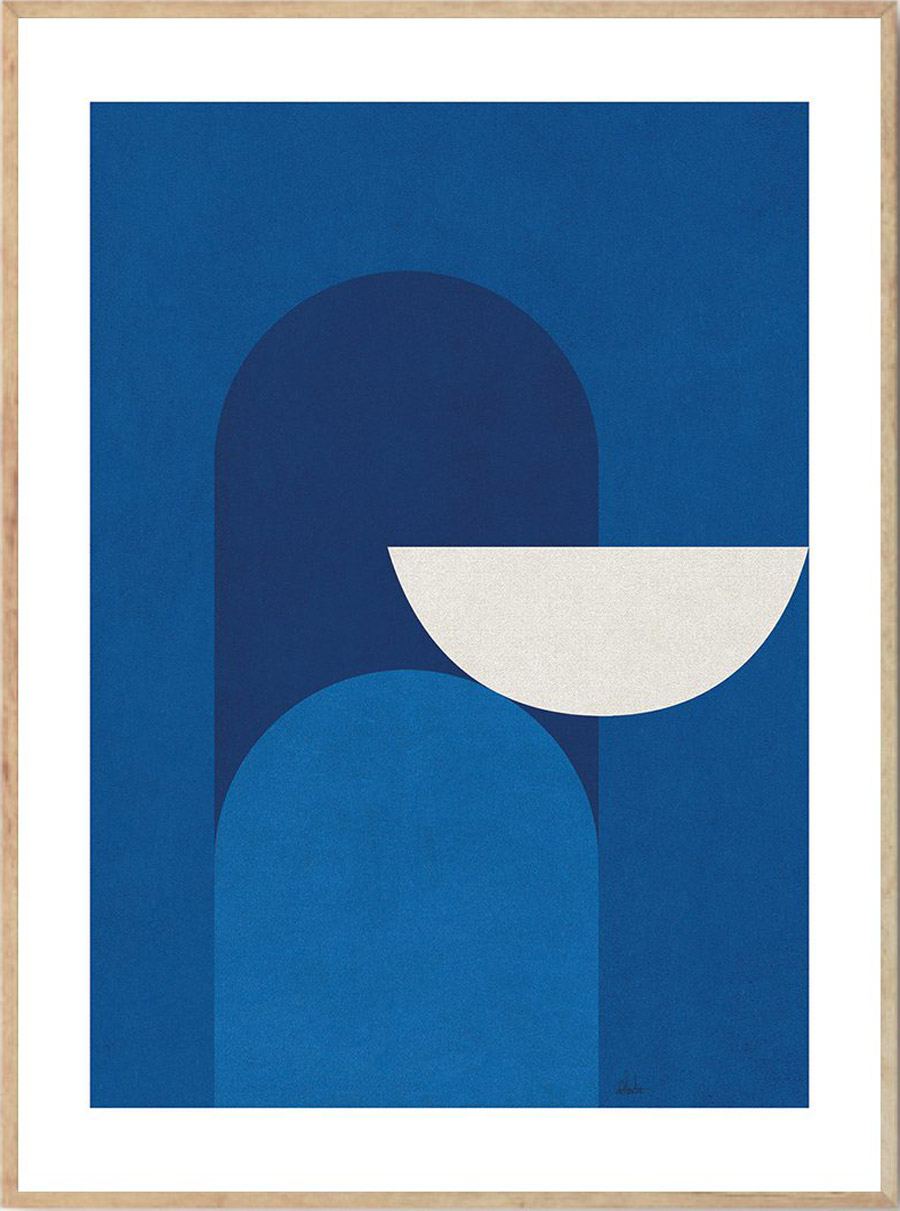 Abstract Blue Print (30x40cm)