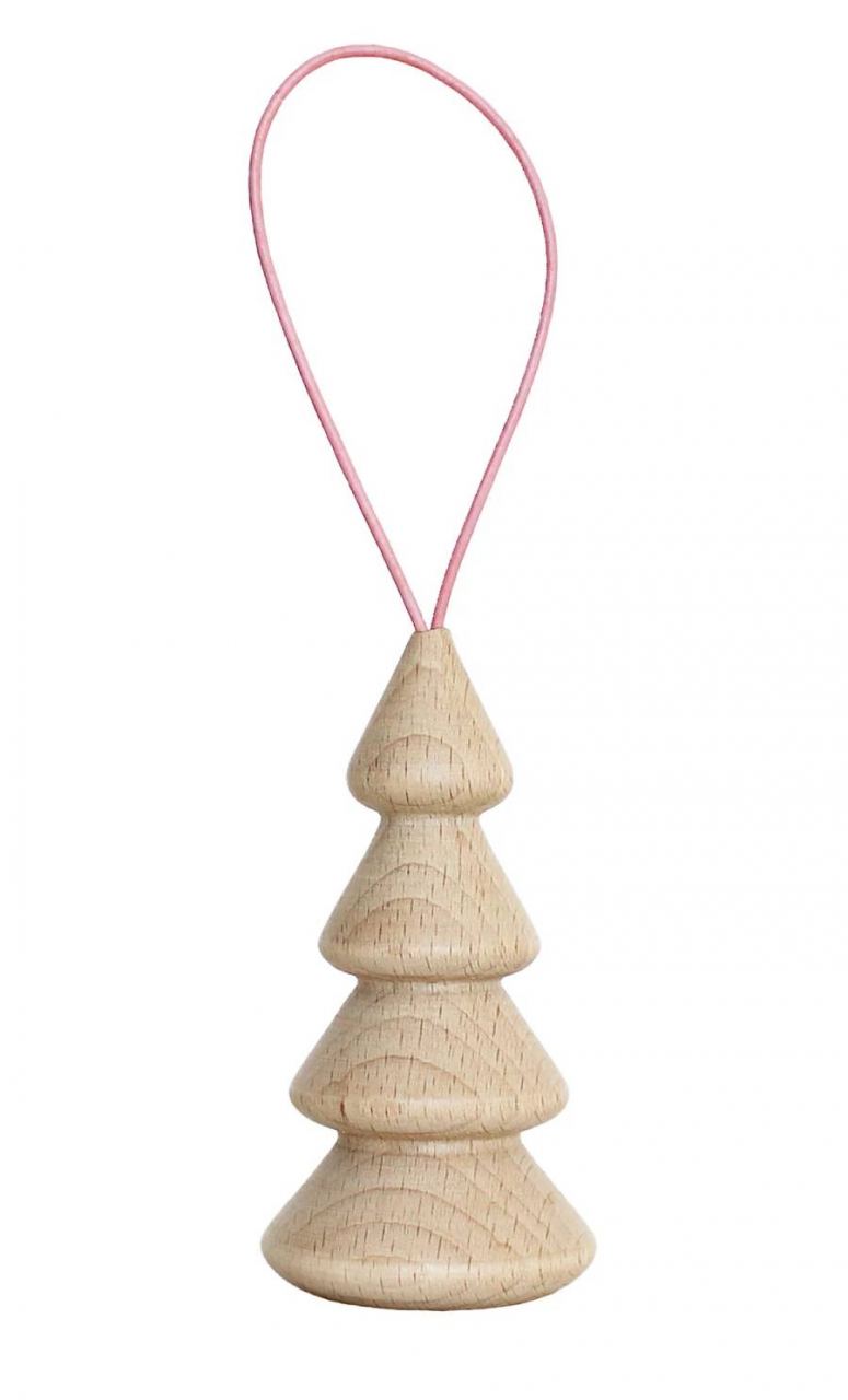 Wooden Christmas Tree No.2 Pastel Pink