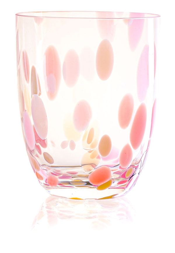 Big Confetti Rosa / Vanilla Trinkglas