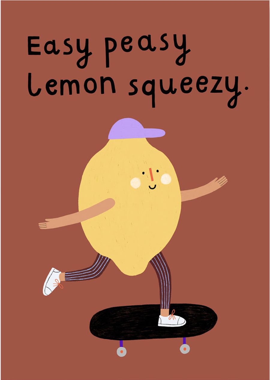Lemon Postkarte
