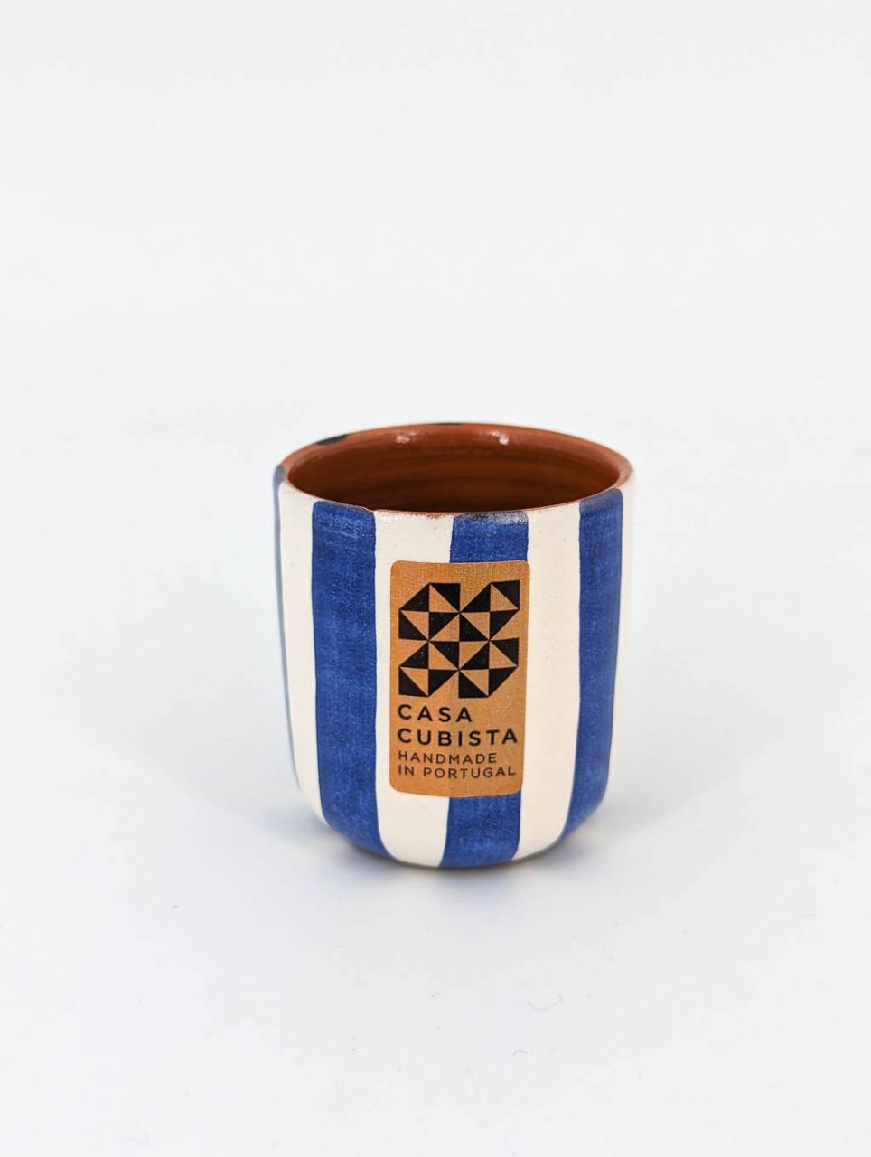 Shot Espressobecher Horizontal Stripe Blue