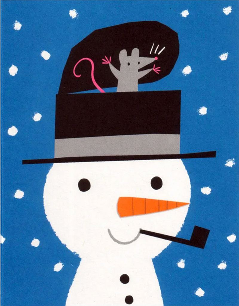 Snowman Surprise Klappkarte