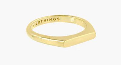 Tiny Bar Ring Gold Plated