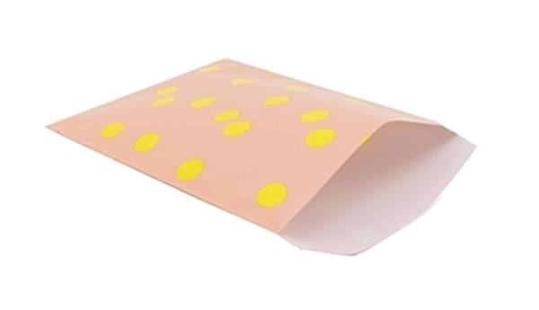 Geschenktüte Flach Polka Dots Lemon Yellow Marshmallow Pink (5er Pack)