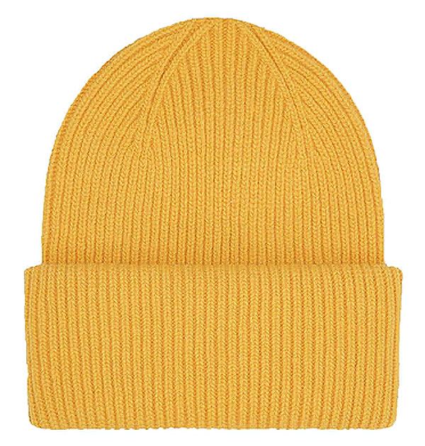 Merino Wool Hat Burned Yellow