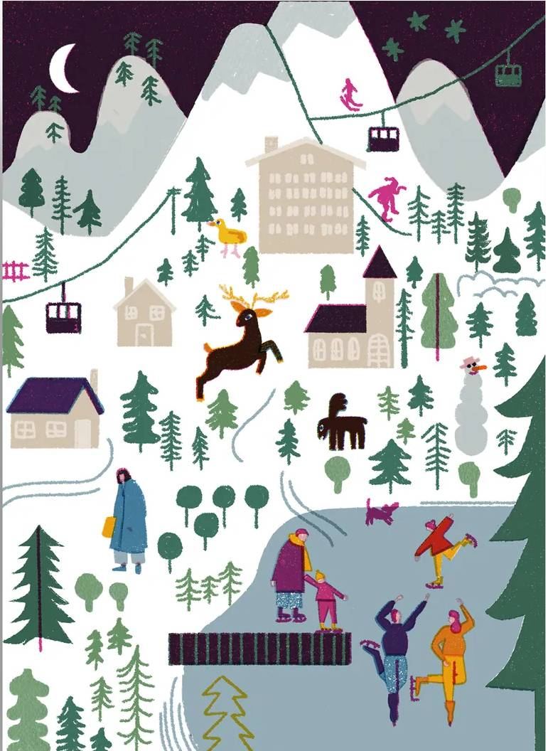 Winter Wonderland Postkarte