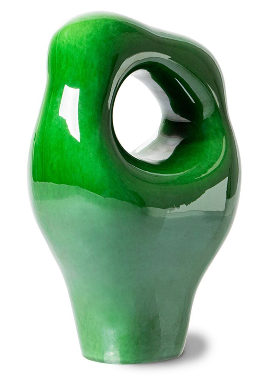 HK objects: Ceramic Sculpture Glossy Green