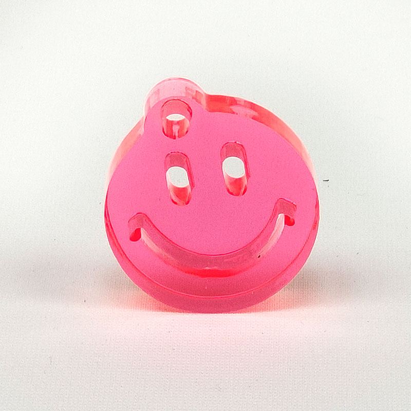 Smiley Transparent Fluo Pink