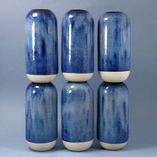 Yuki Vase Shadow Blue