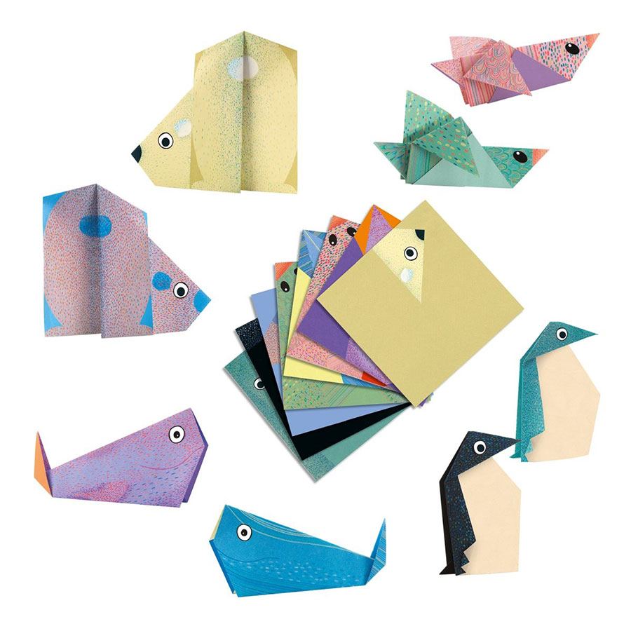 Origami Set: Tiere der Arktis