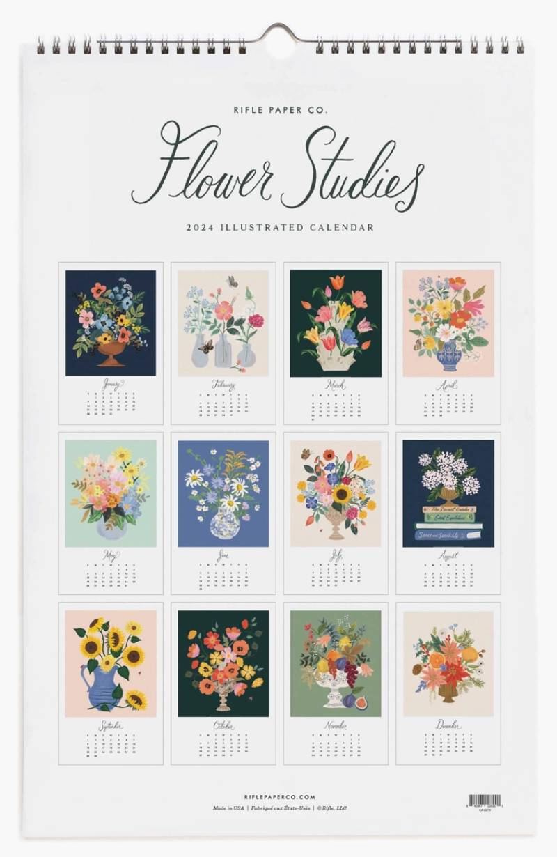 2024 Flower Studies Wandkalender