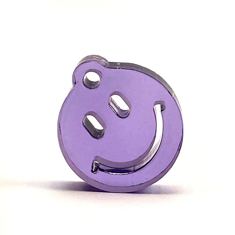 Fat Smiley Transparent Purple