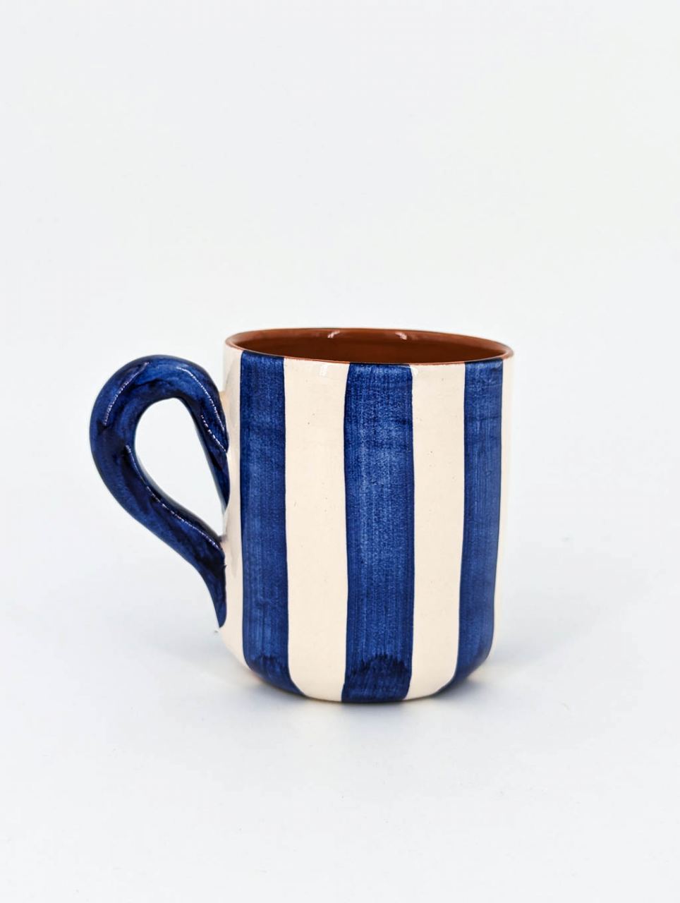 Bold Stripe Mug Vertical Blue