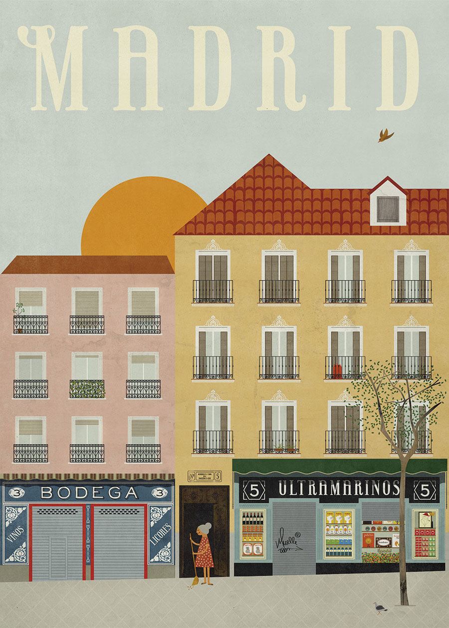 Madrid Poster (50 x 70 cm)
