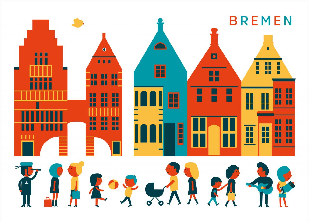 Bremen Altstadt Postkarte