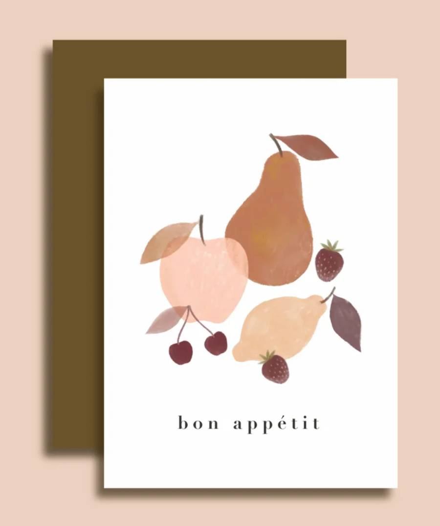 Bon Appetit Karte (mit Umschlag)