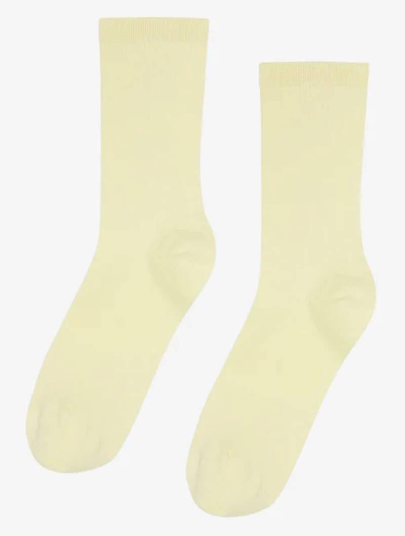 Classic Organic Socks Soft Yellow