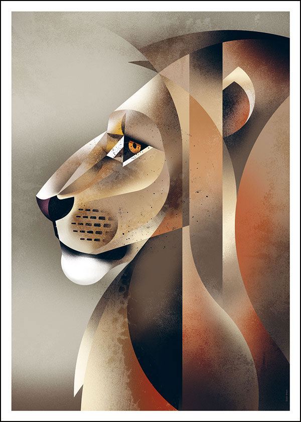 Lion Postkarte