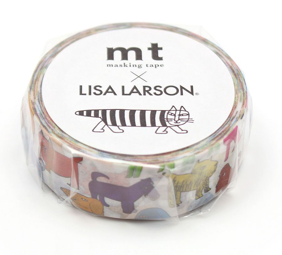 mt Masking Tape Colorful Dog by Lisa Larson