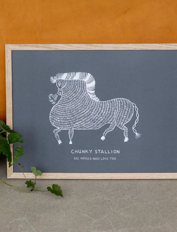 Chunky Stallion Poster (50 x 70cm)