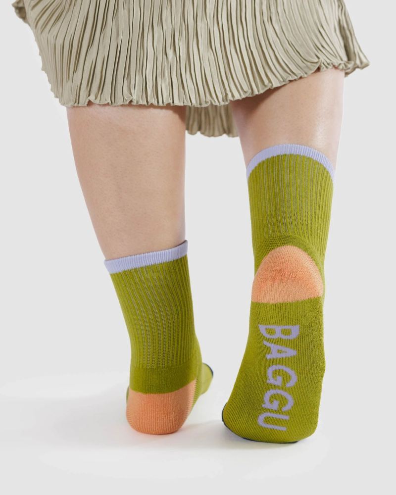 Ribbed Socks Lemongrass Mix
