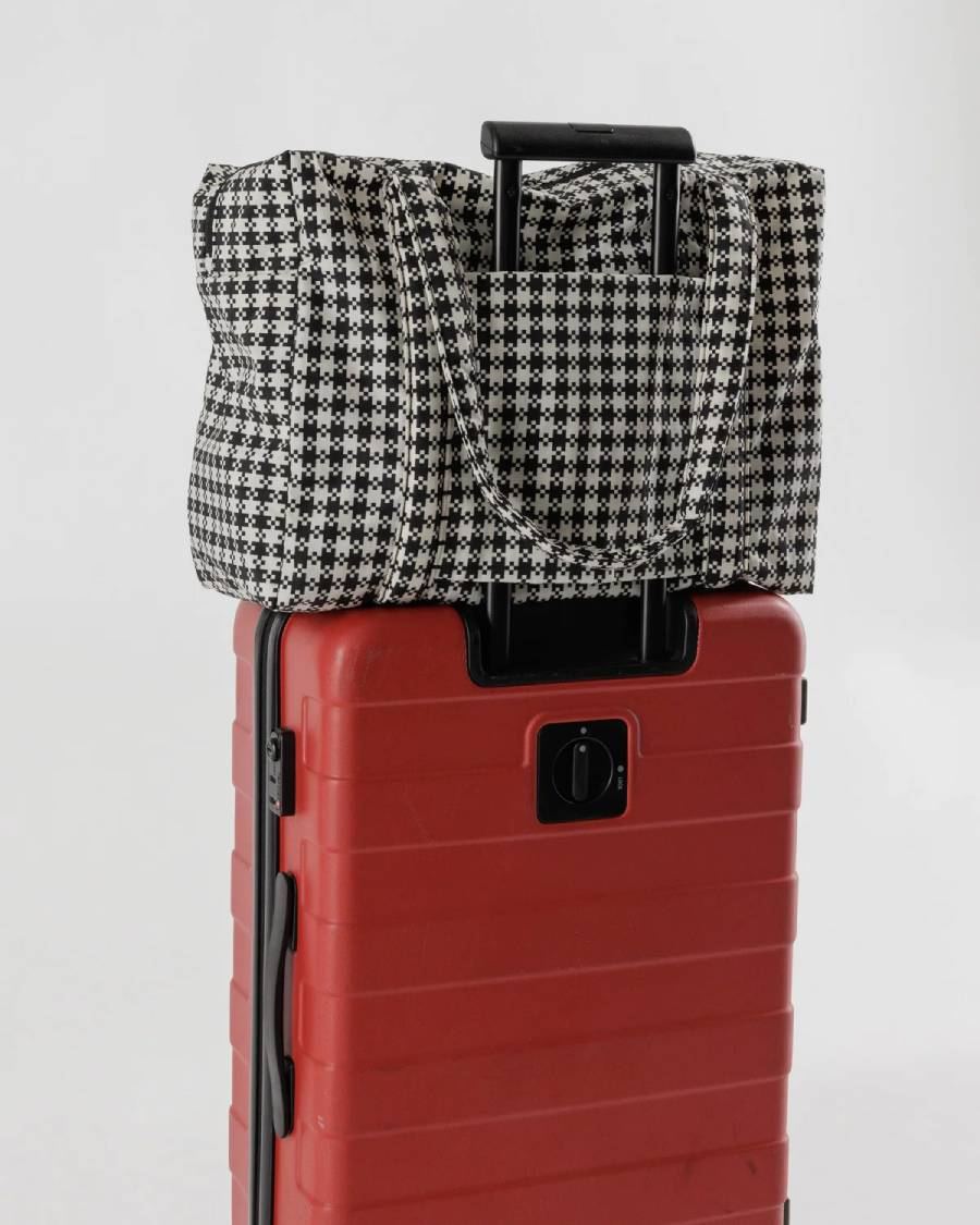 Cloud Bag Carry-on Black & White Pixel Gingham