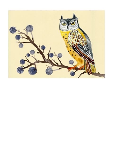 Swedish Owl Postkarte