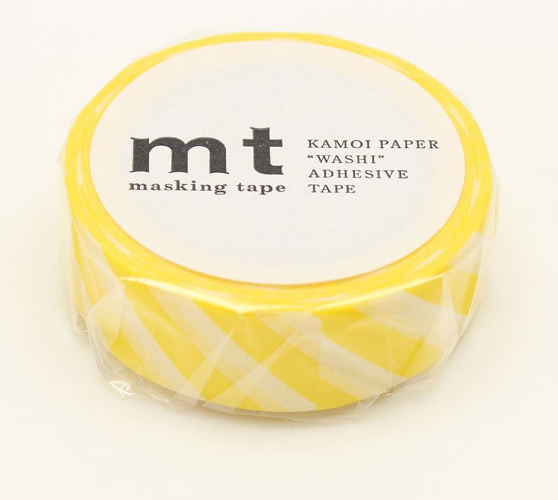 mt Masking Tape Stripe Lemon