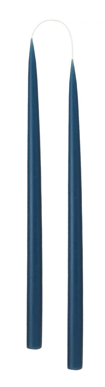 Hand Dipped Candle Marine Blue H35cm (2er Set)