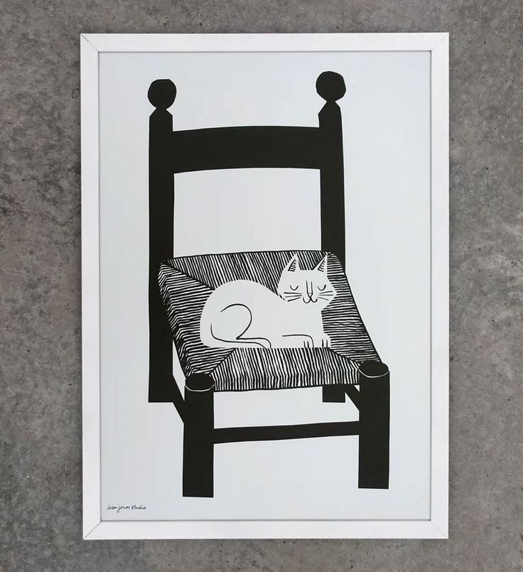Cat Nap Risographie Print (Din A3)