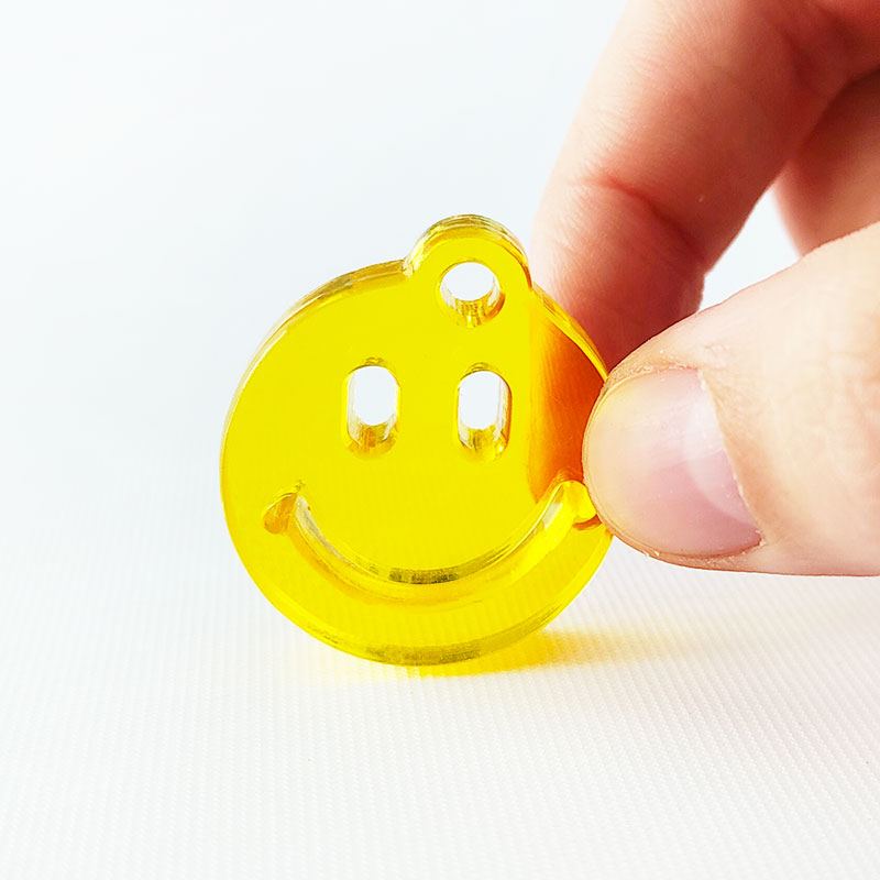 Fat Smiley Transparent Yellow
