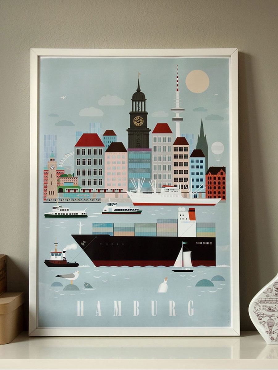 Hamburg City Poster