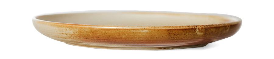 Home Chefs Ceramics: Side Plate Rustic Cream/Brown