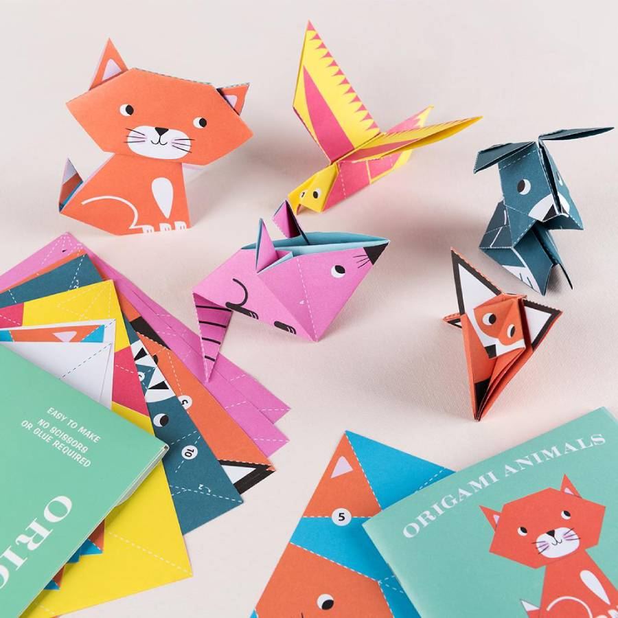 Origami-Bastelset Tiere
