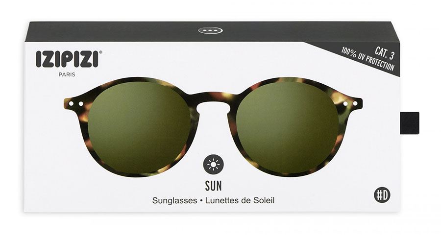 Sonnenbrille #D SUN Tortoise Green Lenses