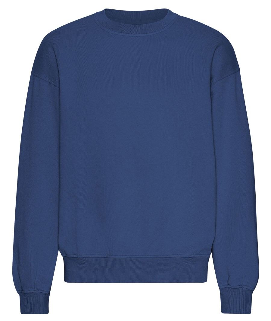 Organic Oversized Sweatshirt Marine Blue