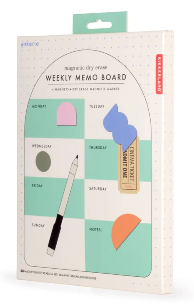 Magnetic Dry Erase Weekly Memo Board