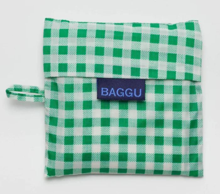 Standard Baggu Einkaufsbeutel Green Gingham